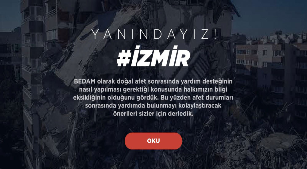 Yanındayız İzmir!