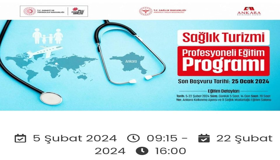 Sağlık Turizmi Profesyoneli Eğitim Programı Başlıyor.